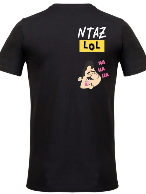 we wee -Νταξ lol κοντομάνικο black -πίσω όψη