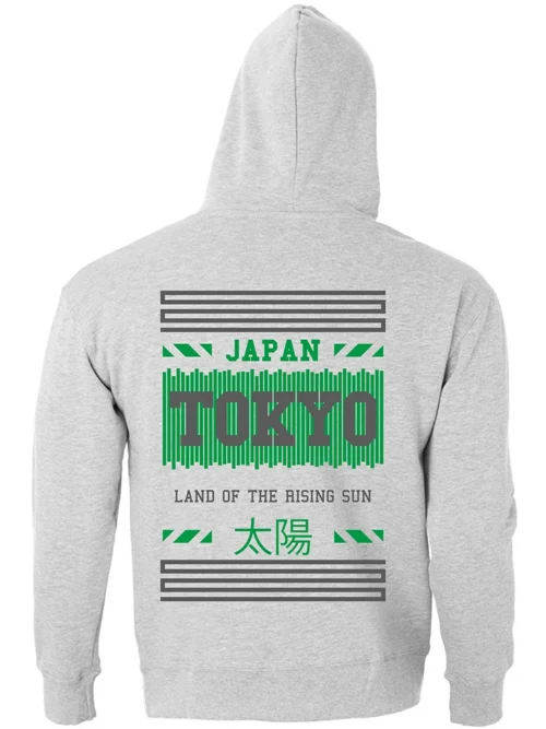 we wee - Dust Ζακέτα φούτερ TOKYO JAPAN GREY MELANGE - πίσω όψη