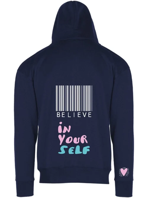 we wee - Dust Ζακέτα φούτερ believe in your self blue - πίσω όψη