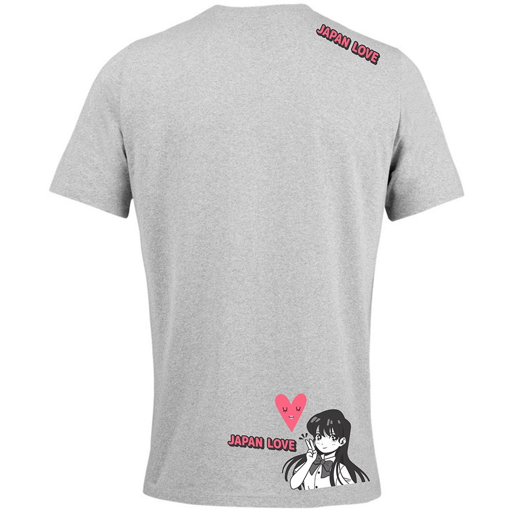 we wee -JAPAN LOVE - GREY MELANGE - Πίσω όψη