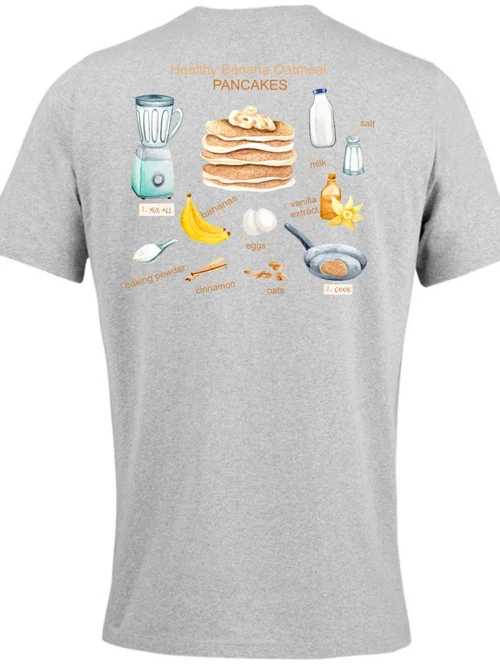 we wee - REGENT - PANCAKE BANANA RECIPE - HEATHER GREY RECYCLED - Πίσω όψη