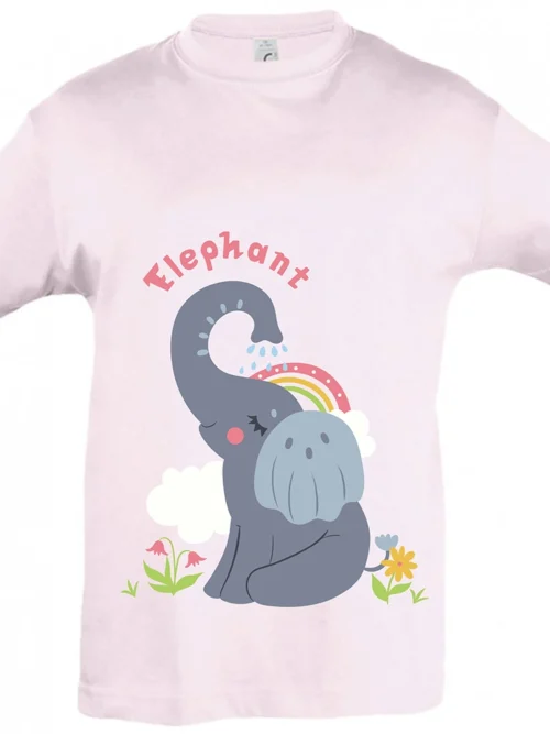 we wee -Elephant -Pale Pink - Μπροστινή όψη