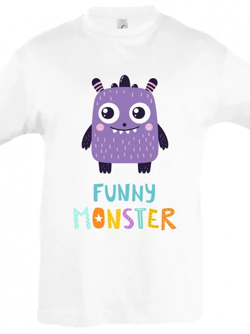 we wee -Funny Monster- WHITE - Μπροστινή όψη