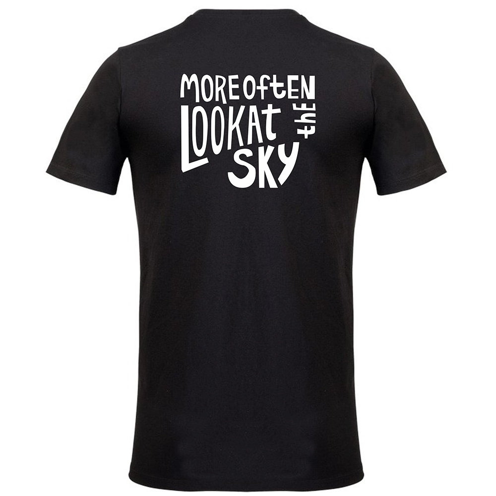 we wee -MORE OFTEN LOOK AT THE SKY - BLACK - Πίσω όψη
