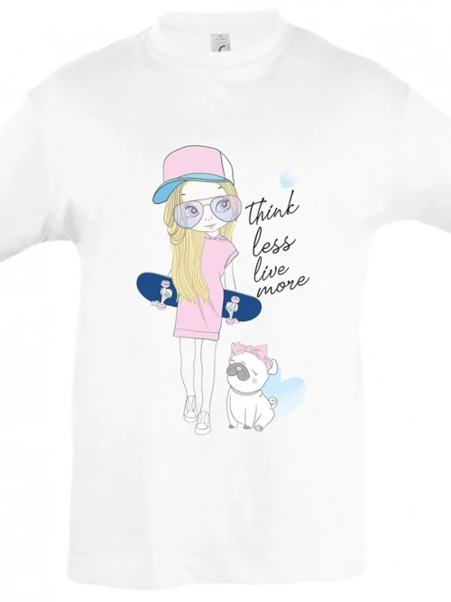 we wee -Think Less Live More- WHITE - Μπροστινή όψη