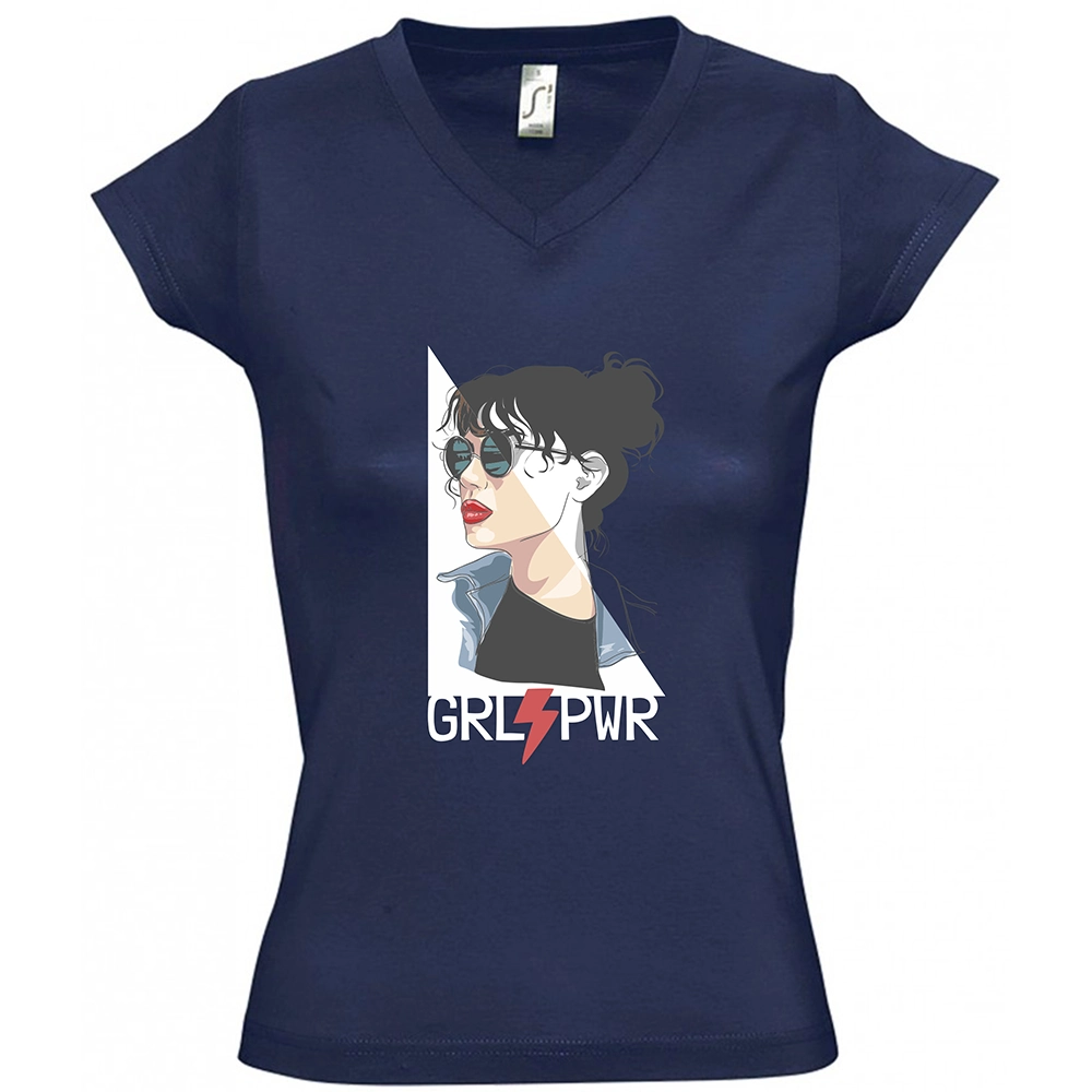 we wee -GIRL POWER - FRENCH NAVY - Μπροστινή όψη
