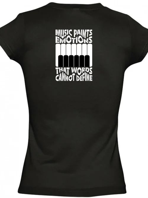 we wee -MUSIC PAINTS EMOTION - BLACK - Πίσω όψη